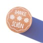 Preview: Danke Stempel 3 cm Durchmesser